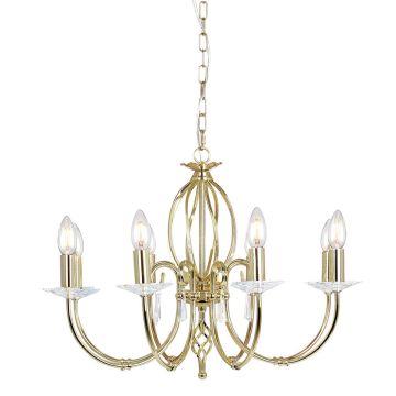 Elstead Lighting AEGEAN AG8-POL-BRASS Csillár 8x60W/E14