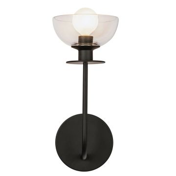 Elstead Lighting Sylvia ALM-SYLVIA-1WB-BK-CL Fali lámpa 1x40W/E14 IP20