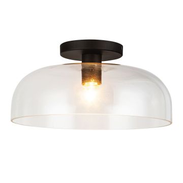 Elstead Lighting Sylvia ALM-SYLVIA-SF-BK-CL Plafonlámpa 1x60W/E27 IP20