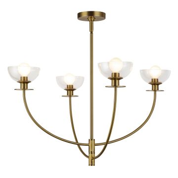 Elstead Lighting Sylvia ALM-SYLVIA4-BG-CL Csillár 4x40W/E14 IP20