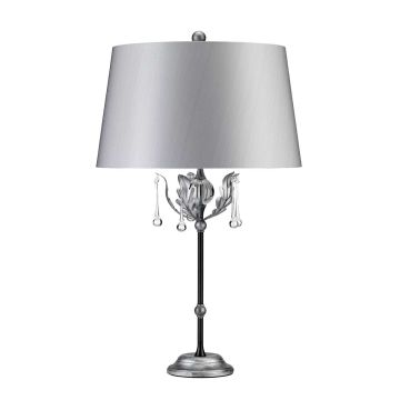 Elstead Lighting AMARILLI AML-TL-BLK-SIL Asztali lámpa 1x60W/E27