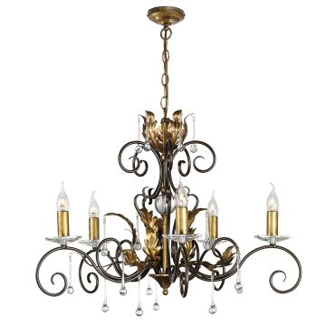 Elstead Lighting AMARILLI AML5-BRONZE Csillár 5x60W/E14