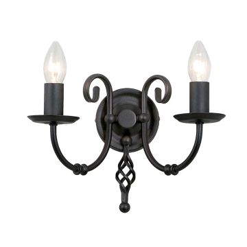 Elstead Lighting ARTISAN ART2-BLACK Fali lámpa 2x60W/E14