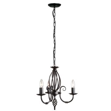 Elstead Lighting ARTISAN ART3-BLACK Csillár 3x60W/E14