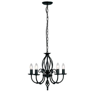 Elstead Lighting ARTISAN ART5-BLACK Csillár 5x60W/E14
