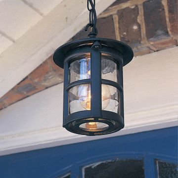 Elstead Lighting HEREFORD BL21B-BLACK Függőlámpa 1x60W/E27 IP43