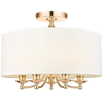 Cosmolight ABU DHABI C05442AU-WH Plafonlámpa 5x40W/E14