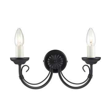 Elstead Lighting CHARTWELL CH2-BLACK Fali lámpa 2x60W/E14