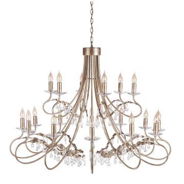 Elstead Lighting CHRISTINA CRT18-SIL-GOLD Csillár 18x60W/E14