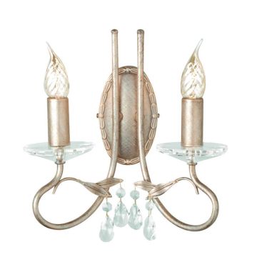 Elstead Lighting CHRISTINA CRT2-SILVER-GOLD Fali lámpa 2x60W/E14