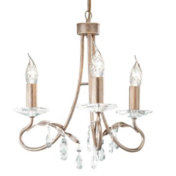 Elstead Lighting CHRISTINA CRT3-SILVER-GOLD Csillár 3x60W/E14