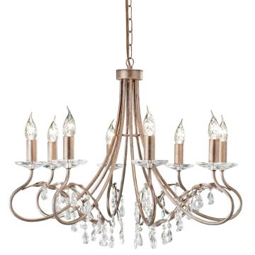 Elstead Lighting CHRISTINA CRT8-SILVER-GOLD Csillár 8x60W/E14