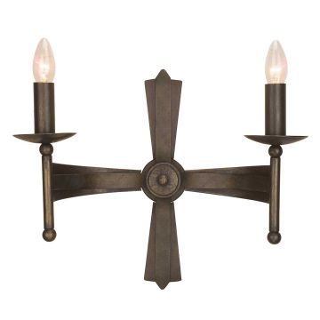 Elstead Lighting CROMWELL CW2-OLD-BRZ Fali lámpa 2x60W/E14