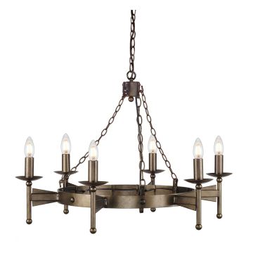 Elstead Lighting CROMWELL CW6-OLD-BRZ Csillár 6x60W/E14