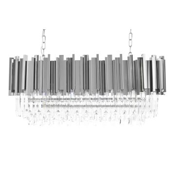 King Home IMPERIAL LONG SILVER DW-D5689S.SILVER Függőlámpa 18x40W/E14 IP20
