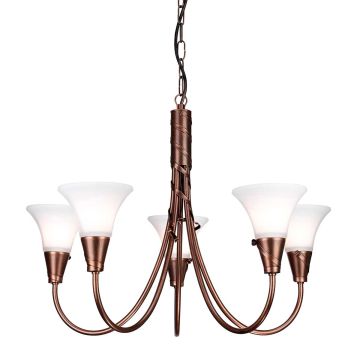 Elstead Lighting EMILY EM5-COPPER Csillár 5x60W/E14