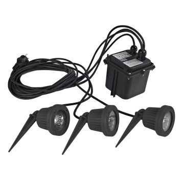 Novolux FOCUS 113B-G23X1B-02 Kerti reflektor 3x50W/GU5,3/MR16 IP68