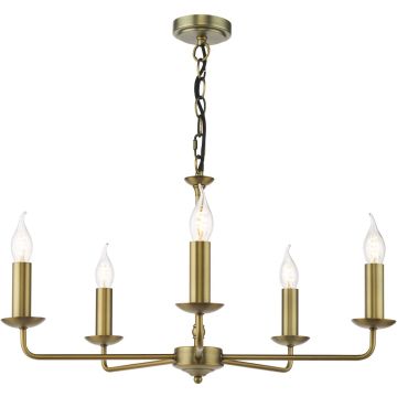 Dar Lighting Favian FAV0563 Csillár 5x40w/E14