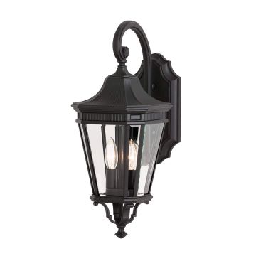 Feiss COTSWOLD LANE FE-COTSLN2-M-BK Fali lámpa 2x60W/E14 IP44