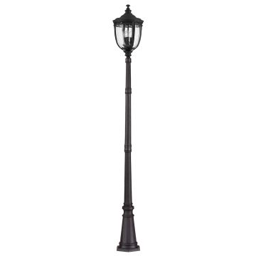 Feiss ENGLISH BRIDLE FE-EB5-L-BLK Utcai lámpa 3x60W/E14 IP44