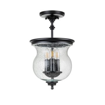 Feiss Pickering Lane FE-PICKERING-LANE-SF-BLK Plafonlámpa 3x40 W/E14