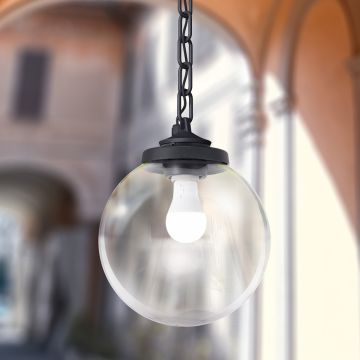 Fumagalli Sicar FMG-SICAR-GLOBE-BLK Függőlámpa 1x23W/E27 IP55