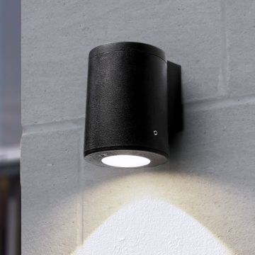 Fumagalli Franca FMG-FRANCA90-BLK Fali lámpa 1x6W/GU10 4000K-2700K 366lm IP55