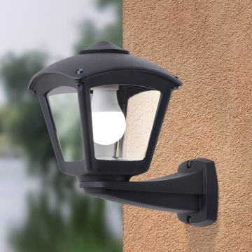 Fumagalli Nardo FMG-NARDO-ROBY-BLK Fali lámpa 1x23W/E27 IP55