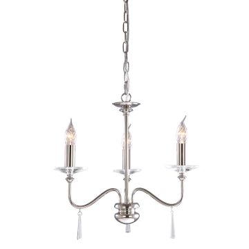 Elstead Lighting FINSBURY PARK FP3-POL-NICKEL Csillár 3x60W/E14