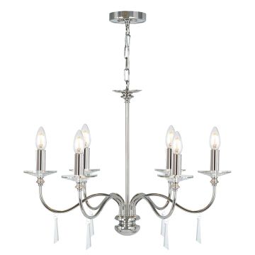 Elstead Lighting FINSBURY PARK FP6-POL-NICKEL Csillár 6x60W/E14