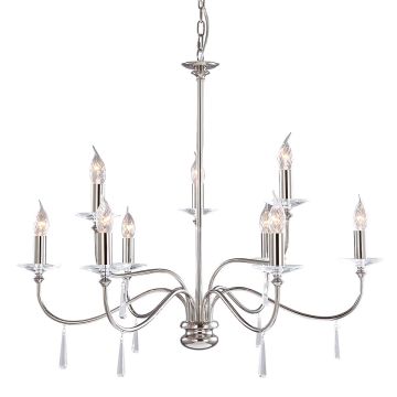 Elstead Lighting FINSBURY PARK FP9-POL-NICKEL Csillár 9x60W/E14
