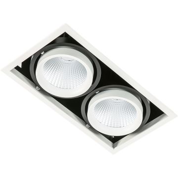 Italux VERTICO GL7108-2/2X18W 4000K WH+BL Beépíthető spotlámpa 2x18W/LED 3045LM IP20