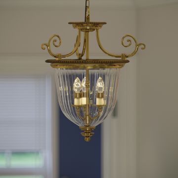 Hinkley Lighting CAMBRIDGE HK-CAMBRIDGE-P-S Függőlámpa 3x60W/E14