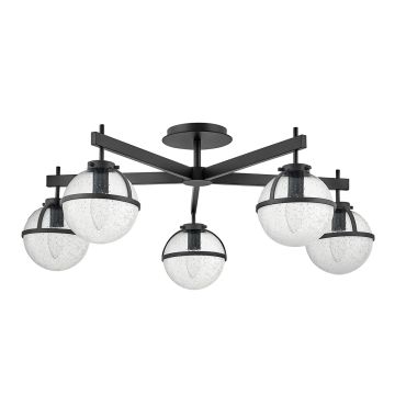Hinkley Lighting Hollis HK-HOLLIS-5-C-BK Plafonlámpa 5x40 W/E14 ip44
