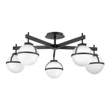 Hinkley Lighting Hollis HK-HOLLIS-5-O-BK Plafonlámpa 5x40 W/E14 ip44