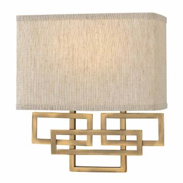 Hinkley Lighting LANZA HK-LANZA2-BR Fali lámpa 2x60W/E14