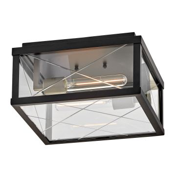 Hinkley Monte HK-MONTE-F-BK Plafonlámpa 2x40W/E27 ip44
