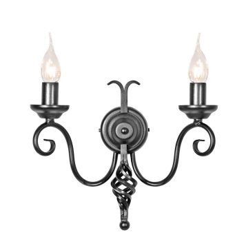 Elstead Lighting HARLECH HR2A-BLACK Fali lámpa 2x60W/E14