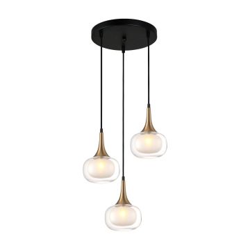 Italux KONILA PND-99709-3A-BRO-CL Függőlámpa 3x10W/G9 IP20