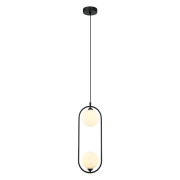 Italux LUPUS PND-3965-2-BK Függőlámpa 2x25W/G9 IP20
