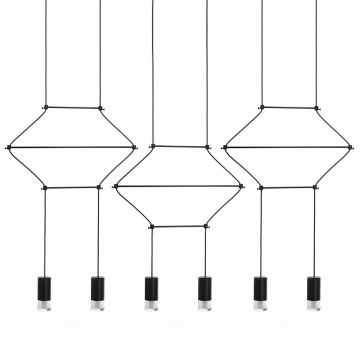King Home FLUSSO LINE JD0032-6P Függőlámpa 6x3W/G9 3000K 1440LM IP20
