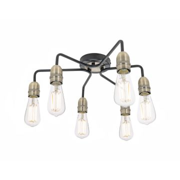 Dar Lighting Kiefer KIE0622 Plafonlámpa 6x60w/e27 ip20