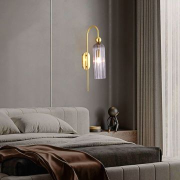 Light Prestige Piega LP-939/1W smoked Fali lámpa 1x40W/E14 IP20