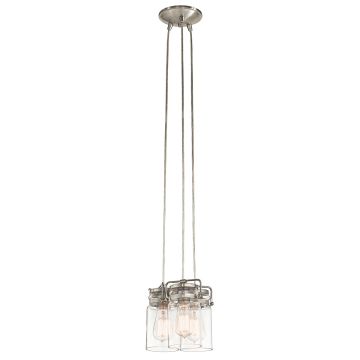 Kichler BRINLEY KL-BRINLEY3-NI Függőlámpa 3x60W/E27