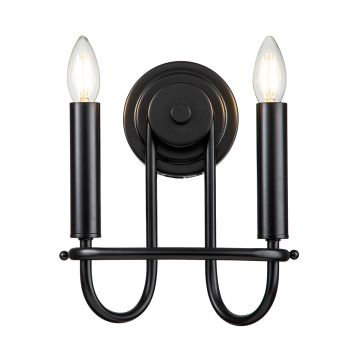 Kichler Capitol Hill KL-CAPITOL-HILL2-BLK Fali lámpa 2x40 W/E14