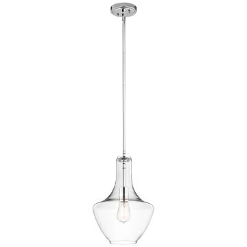 Kichler EVERLY KL-EVERLY-P-S-CH Függőlámpa 1x60W/E27