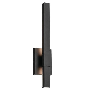 Kichler Nocar KL-NOCAR-M-BK Fali lámpa 1x20W/LED 3000K 1150lm IP44