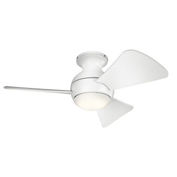 Kichler Sola KLF-SOLA-34-WHT Ventilátor 1x10W/LED 3000K 1116 lm IP23