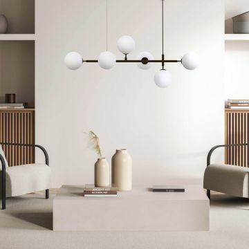 Light Prestige Alisa LP-005/6P BK/WH Függőlámpa 6x40W/E14 IP20