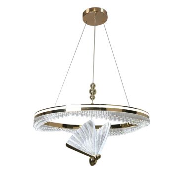 Light Prestige Marissa LP-2515/1P Cristal GD Függőlámpa 2x48W/LED 3000K|4000K|6000K 5546lm IP20